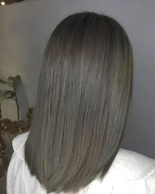 ミディアム カラー パーマ ヘアアレンジ エグチ アキラのヘアスタイル