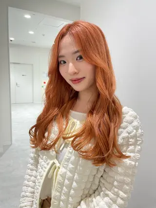 セミロング カラー ヘアアレンジ 眉毛アイブロウ&まつ毛パーマiena渋谷/パリジェンヌ/眉毛まつげパーマ/眉毛アイブロウ所属・iena渋谷 /ゆーこのマツエク・マツパデザイン