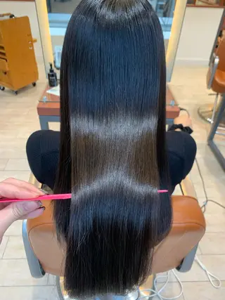 ミディアム カラー パーマ メンズ キッズ 酸熱トリートメント/ 髪質改善🌟玉井香奈のヘアスタイル