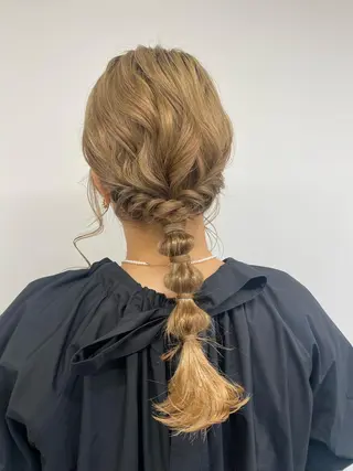 セミロング カラー ヘアアレンジ ボブ /ニュアンス/ satomi🧸💖のヘアスタイル