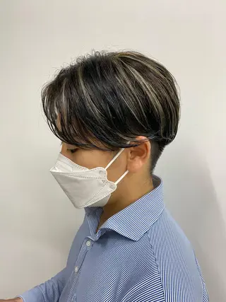 カラー メンズ 原 瑞希のヘアスタイル
