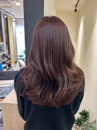 ロング カラー hub hair 透明感/レイヤーのヘアスタイル