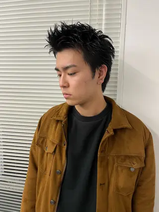 ショート カラー パーマ ヘアアレンジ メンズ 💎髪質改善特化💎 RUITOのヘアスタイル