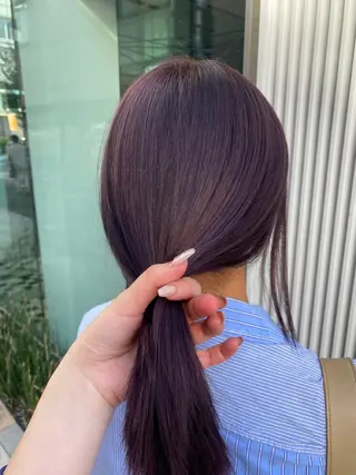 ミディアム カラー ヘアアレンジ アンククロス渋谷【ANKH CROSS】所属・韓国ヘア┊︎レイヤー ┊︎haruka🌙のヘアスタイル