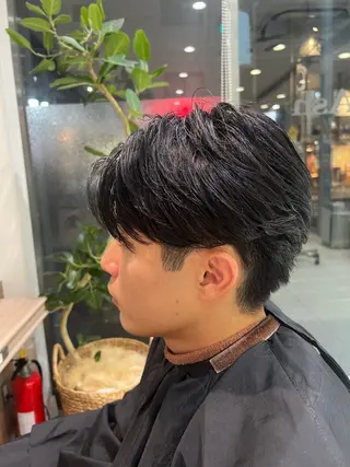 ショート パーマ メンズ SENA 再現性 パーマと縮毛矯正のヘアスタイル