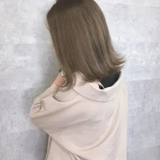 ミディアム カラー 髪質改善 中川 翔のヘアスタイル