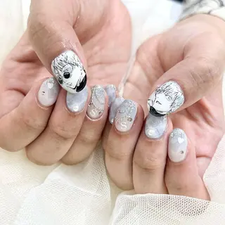 ミディアム 池袋痛ネイル Nok. 渡辺のネイルデザイン