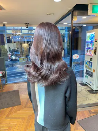 ロング カラー ボブ/縮毛矯正/ レイヤー/塚田のヘアスタイル