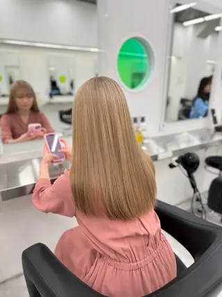 カラー 透ける透明感カラー 🤍anju🎀のヘアスタイル