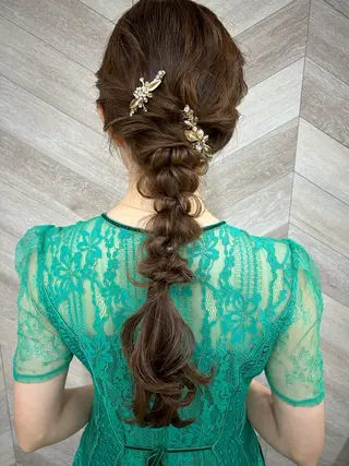 ロング ヘアアレンジ SHANTi 飯塚 ヘアセット/髪質改善のヘアスタイル