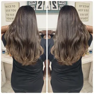 ロング カラー 京都大人女性ショート 徒歩1分/秋山のヘアスタイル