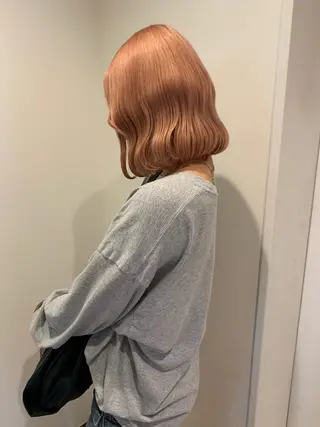 ミディアム カラー ヘアアレンジ Himawari♡ 柔らかいカラーのヘアスタイル