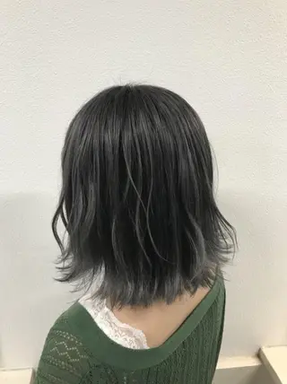 ミディアム カラー GiseL ジゼル六本松のヘアスタイル