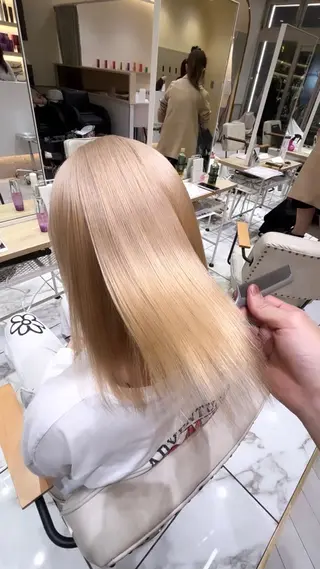 セミロング カラー 🥇メンズパーマ /縮毛矯正/木村神心のヘアスタイル