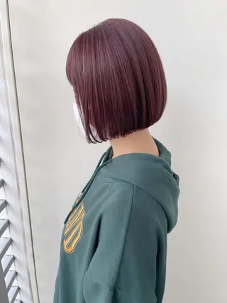 ショート カラー 【ボブ/透明感カラー 】🎀上村美緒🎀のヘアスタイル