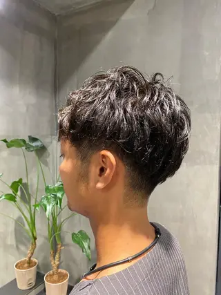 ショート パーマ メンズ Agu hair lore沼館店所属・八戸パーマ/メンズパ ーマ/シンゴ。のヘアスタイル