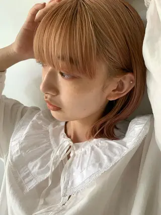 ショート 西山 紗耶香🪽 透明感カラー/ボブのヘアスタイル