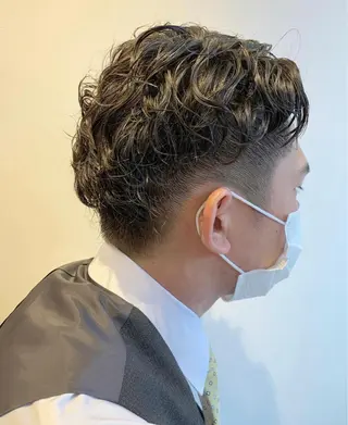 カラー パーマ メンズ 髪質改善&Spa fee南越谷2号店所属・髪質改善/南越谷/ 山岸彩夏のヘアスタイル