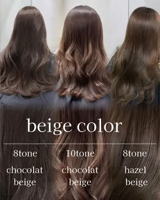 ロング カラー 透明感カラー ふうか　渋谷のヘアスタイル