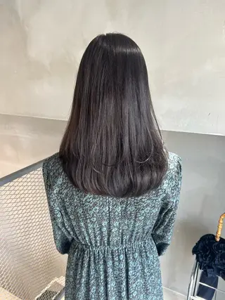 セミロング カラー 透明感カラー🫧 nanohaのヘアスタイル