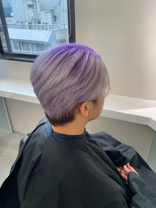 ショート カラー ベレーザ渋谷所属・🦋ハイトーン・髪質 改善🦋成嶋 朋希のヘアスタイル