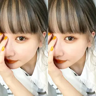 ミディアム カラー 韓国ヘア/艶カラー /田中悠佑のヘアスタイル