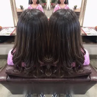 ロング カラー レイヤーカット匠 イソザキノリユキのヘアスタイル