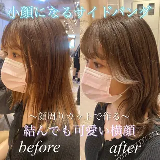 ミディアム カラー Puamelia 名古屋所属・韓国風ヘア✻透明感 カラー✻yukaのヘアスタイル