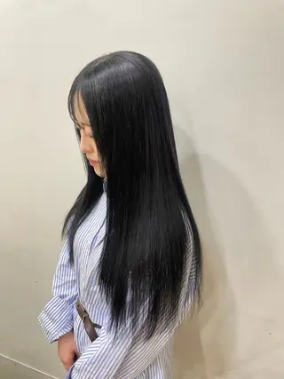 ロング カラー 林 菜穂実のヘアスタイル