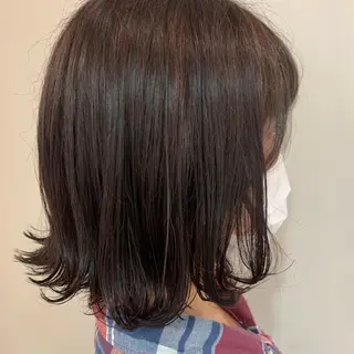 ミディアム カラー 暖色専門美容師🎀 お客様満足度◎のヘアスタイル