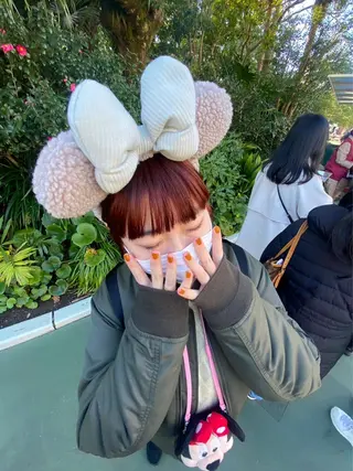 ミディアム カラー 愛結 暖色カラー🎀🩰のヘアスタイル