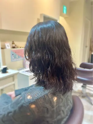 セミロング パーマ mulum所属・ボブパーマ/ ウルフパーマ原科🪴のヘアスタイル
