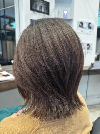 ミディアム オオミネ タクミのヘアスタイル