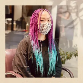 メンズ キッズ BRAIDS💎愛子 大人ハイライト💎のヘアスタイル