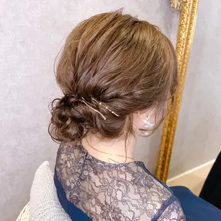 ヘアアレンジ Feather MAIのマツエク・マツパデザイン