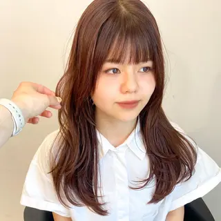 セミロング カラー ヘアアレンジ 🌼memoto 東三国店🌼のマツエク・マツパデザイン