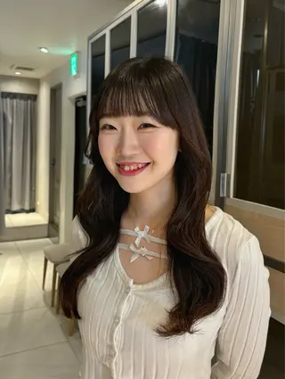 ロング カラー ヘアアレンジ 艶髪/レイヤーカット 🐣misakiのヘアスタイル