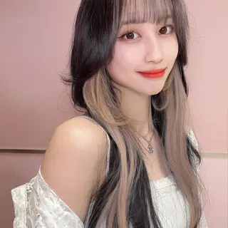 ロング カラー 顔周り特化/韓国ヘア /レイヤー/吉野幸大のヘアスタイル