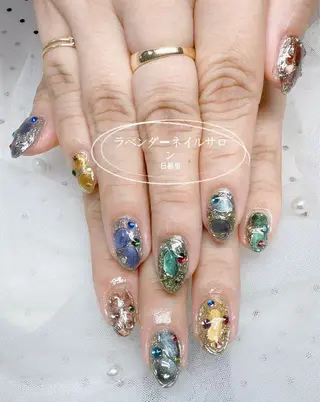 ネイル ラベンダー💖日暮里 ルル💖ネイルのネイルデザイン