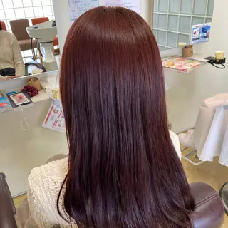 ロング カラー 西山 菜己星のヘアスタイル