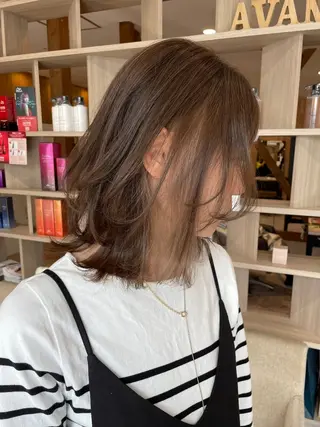 ミディアム カラー 髪質改善カラー🌈✨ 加藤 愛のヘアスタイル