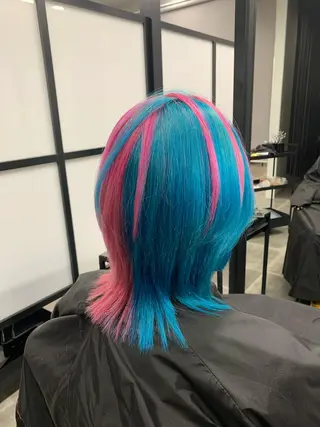 ミディアム カラー hairworksbadass所属・菊地 旬のヘアスタイル