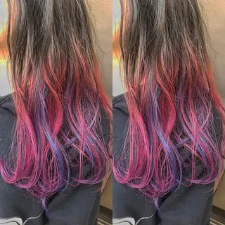 ロング カラー パーマ ヘアアレンジ メンズ キッズ ネイル マツエク・マツパ 新宿/髪質改善/ 美髪矯正✨浅江通友のヘアスタイル