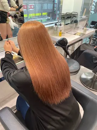 ロング カラー トレンド暖色ヘア🍒 miu🍒のヘアスタイル