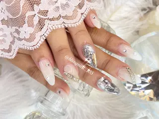 ネイル 23時まで❤︎韓国、 ワンホンネイルのネイルデザイン