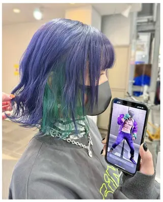 ショート カラー GARU-ガル-所属・TSUNO🦖 派手髪/オタク美容師のヘアスタイル