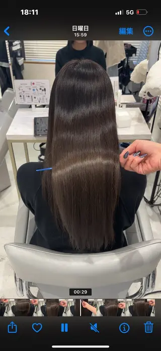 ロング 新宿No.1艶髪矯正 美艶カラー/FUKAのヘアスタイル