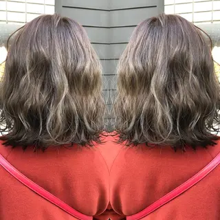 ミディアム カラー 髪質改善特化 ミサワコウキのヘアスタイル