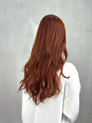 ロング カラー たなかあゆ✨ALBU MACADEMY渋谷のヘアスタイル