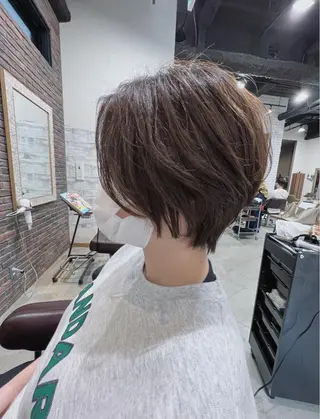 ショート カラー パーマ ヘアアレンジ 五反田　美容院☆張 明星☆韓国ヘアのヘアスタイル
